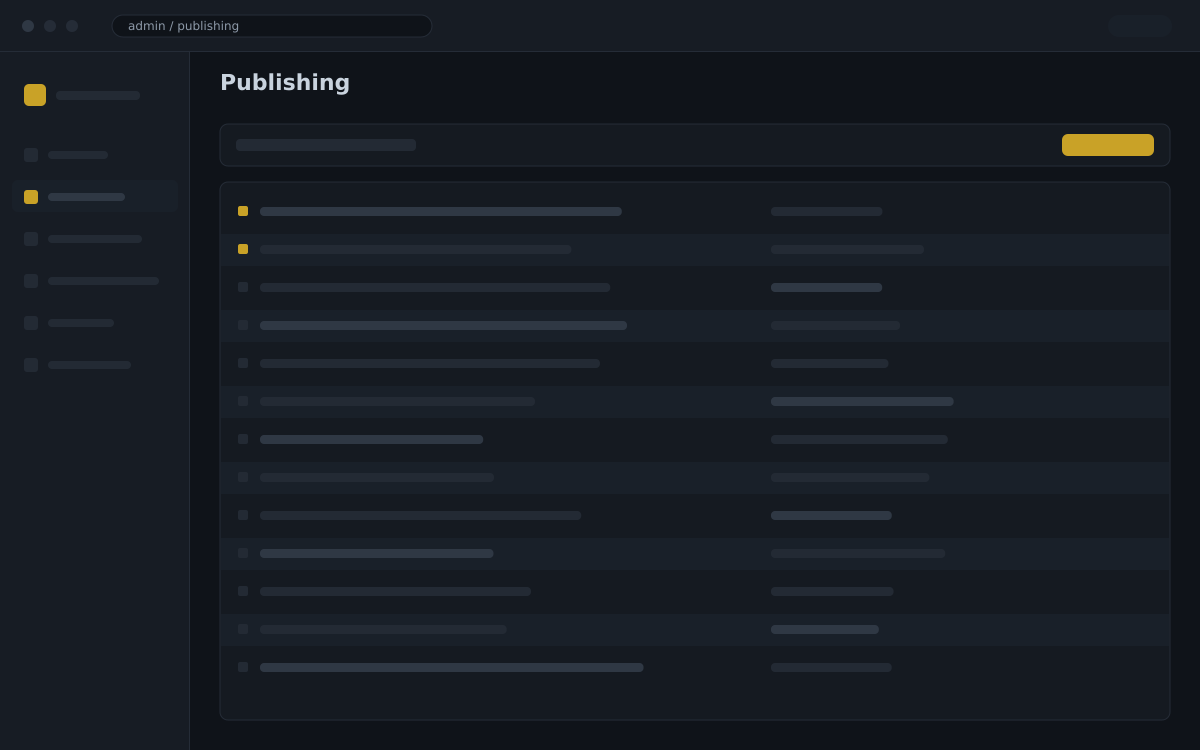 The publishing queue across both destinations
